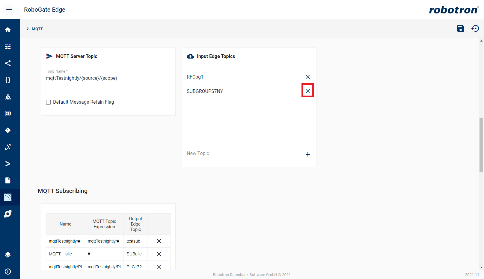 mqtt delete topic